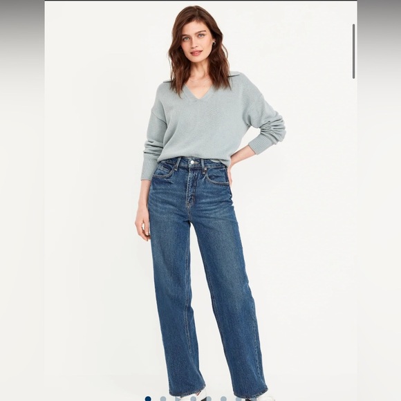 Old Navy sky-hi wide leg jeans - Picture 1 of 4